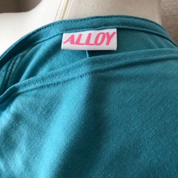 🚫 SOLD Aqua Loose Cascading Cardigan by ALLOY - Picture 6 of 7